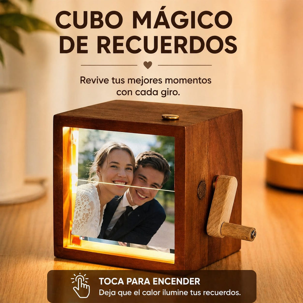 CUBO DE FOTOGRAFIAS GIRATORIO