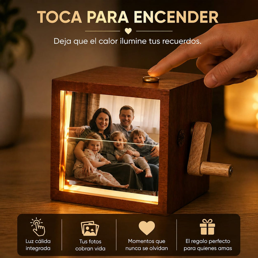 CUBO DE FOTOGRAFIAS GIRATORIO