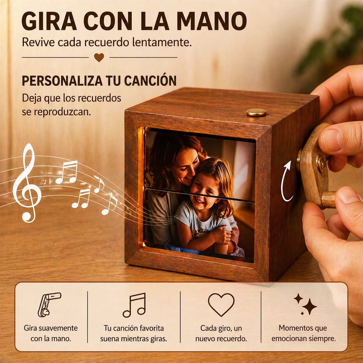 CUBO DE FOTOGRAFIAS GIRATORIO
