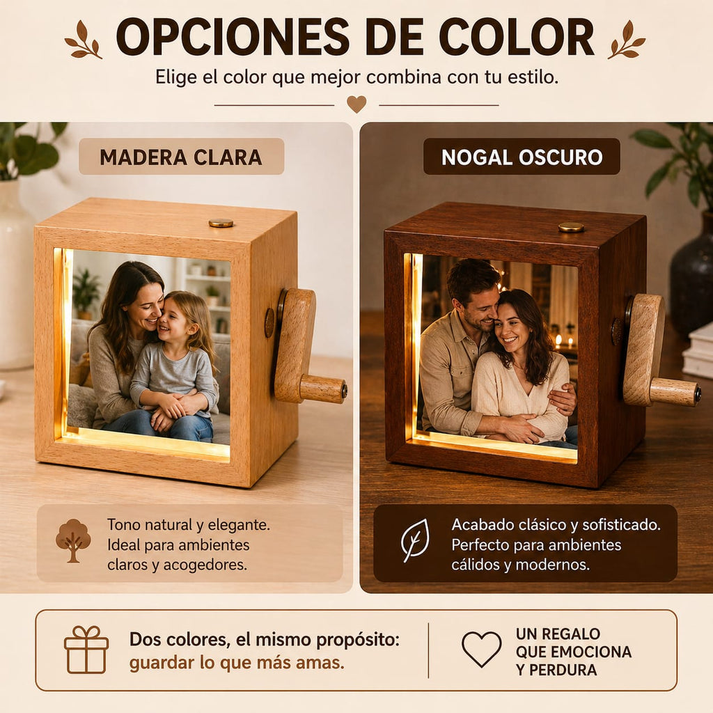 CUBO DE FOTOGRAFIAS GIRATORIO